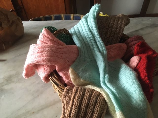 Calze lana fatte a mano
