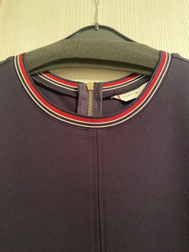 Vestido midi tommy hilfiger