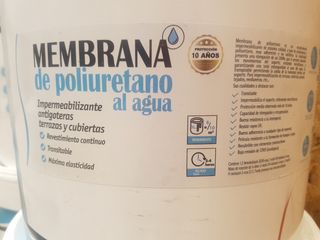  Pintura. bote de membrana poliuretano al agua 15 