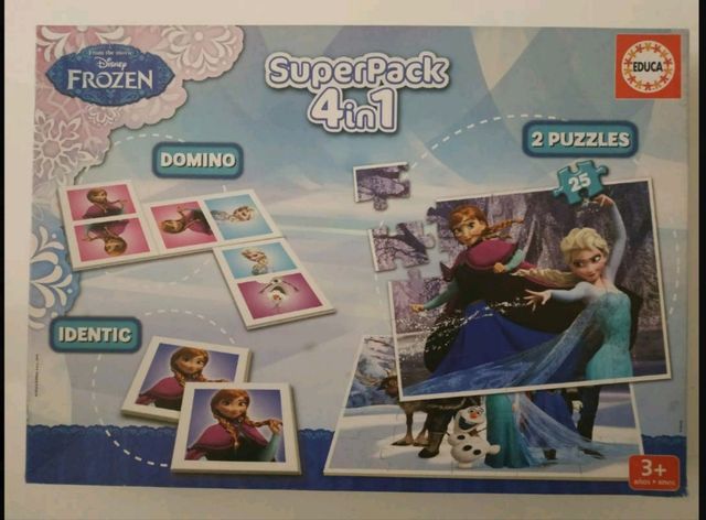 Super pack ,4 en 1 de Frozen.