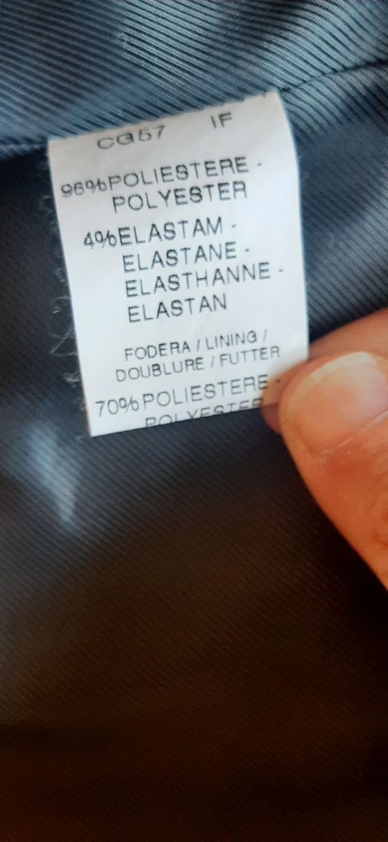 Giacca nera elegante 2 bottoni con tasche 