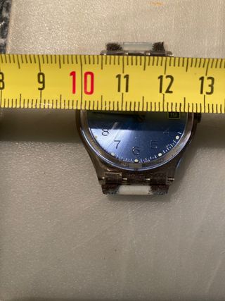 Reloj Swach swiss azul metalizado 