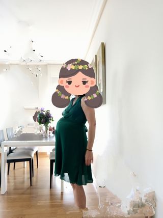 vestido cóctel premamá