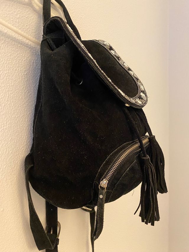 Mochila Dayaday de ante y pasamanería