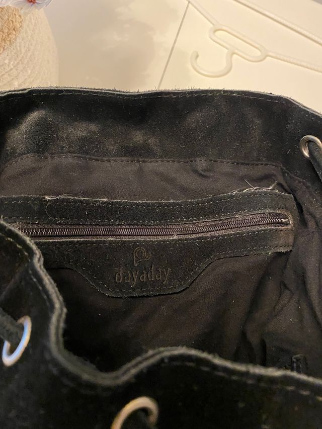 Mochila Dayaday de ante y pasamanería