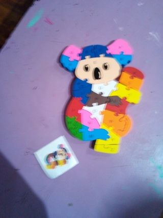 puzzle madera de numeros o abecedario
