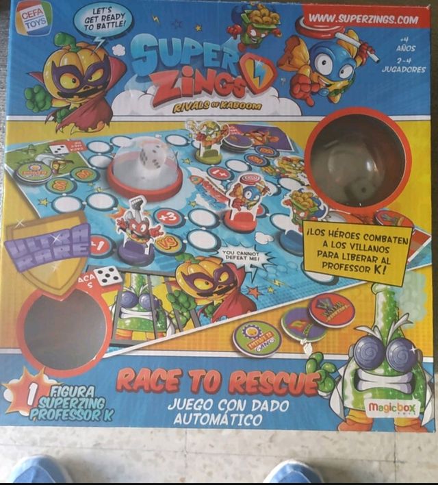 Juego de mesa de los SUPER ZINGS RIVALS of kaboons