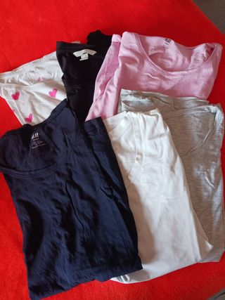 camisetas  premama manga corta