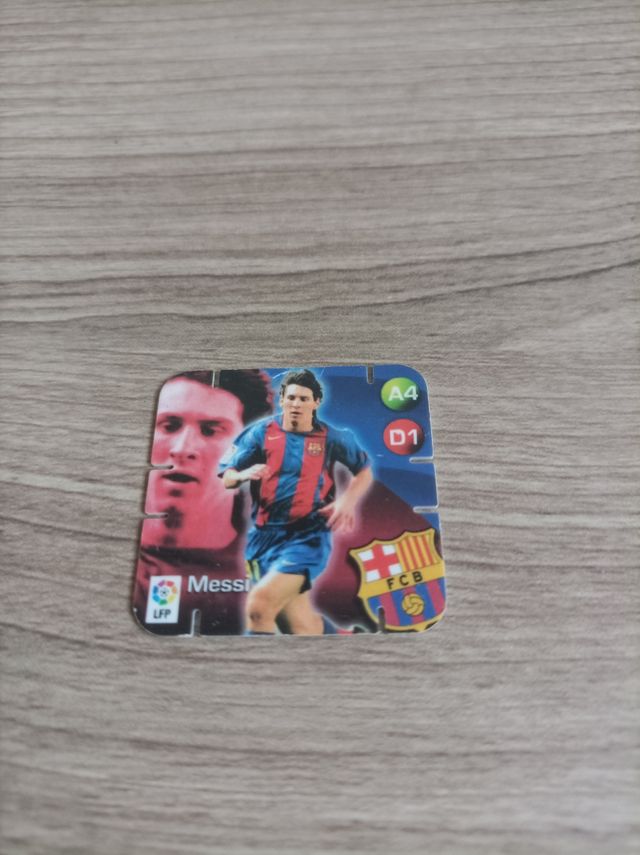 raro tazo futbol  Messi rookie grefusa  barcelona