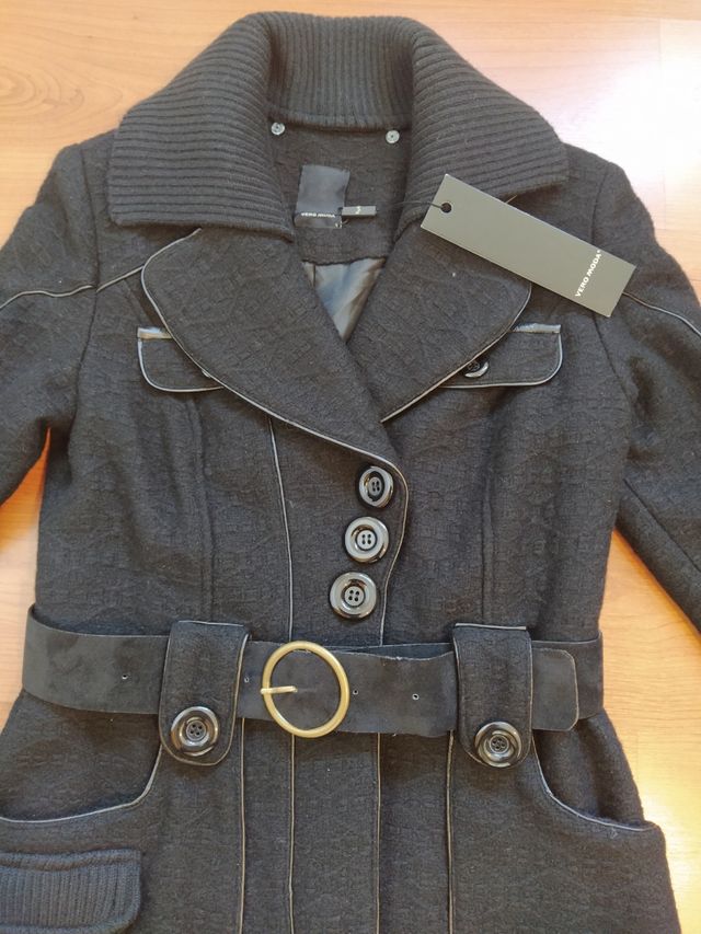 Abrigo negro Vero moda