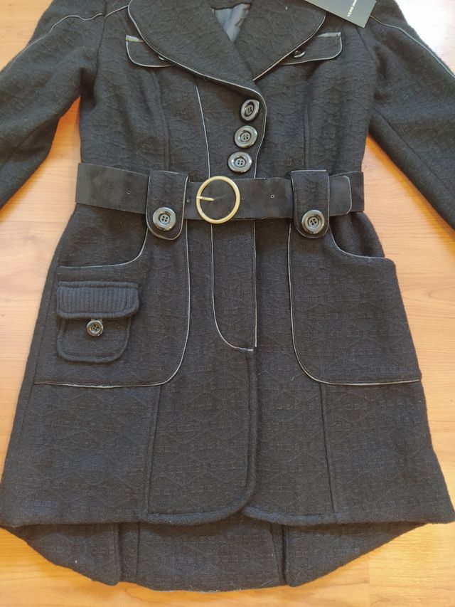 Abrigo negro Vero moda