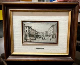  Litografia Goffredo Catraro argento 925