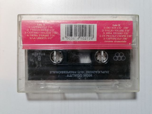 Marco Masini musicassetta "T'Innamorerai" STVK 764