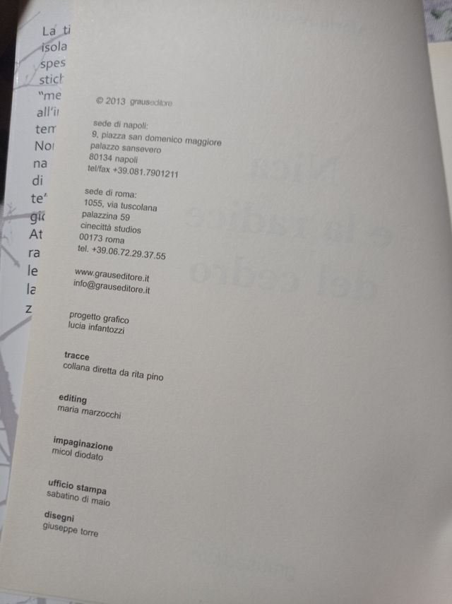 "Nica e la radice del cedro"