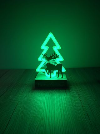albero natale renna led