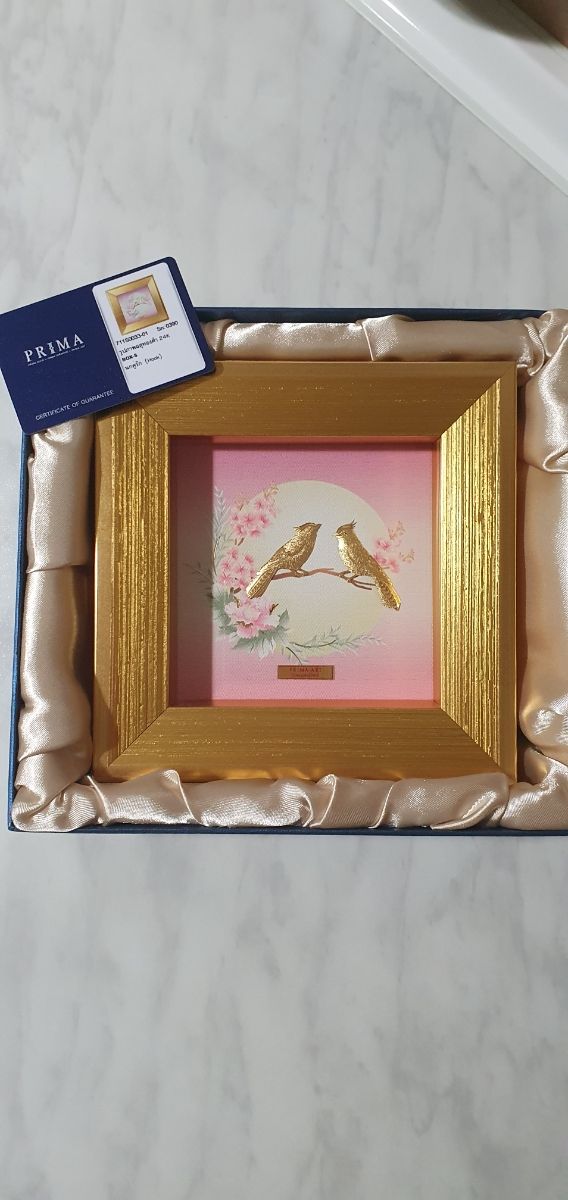 Cuadro pájaros origen Tailandia, regalo amor
