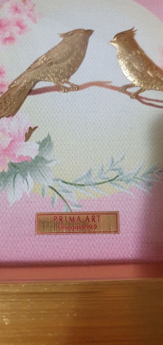 Cuadro pájaros origen Tailandia, regalo amor