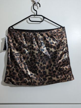 Pull&Bear. Falda lentejuelas T. L 