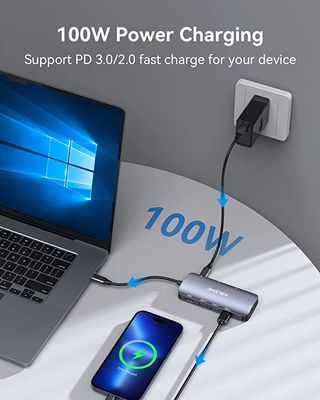 Hub USB C 8 en 1,RJ45 Ethernet 1000Mbps PRECINTADO