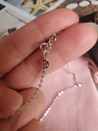 Collar cruz plata 925 y circonitas NUEVO 