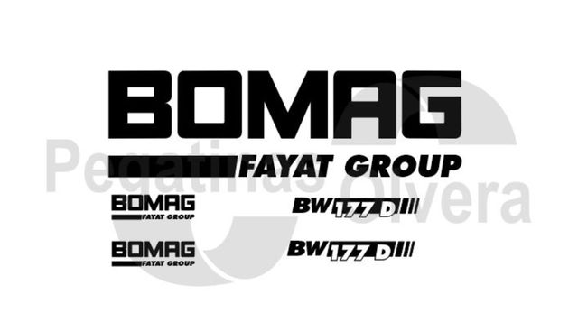 Kit Adhesivos para Bomag BW177 D-4
