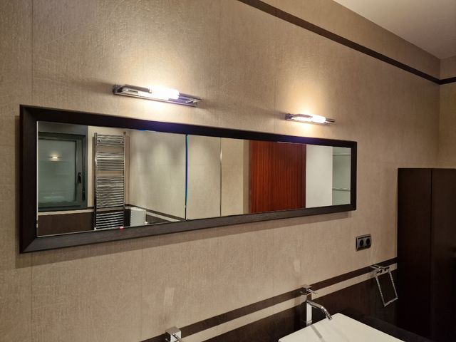 Mueble Baño 2 lavabos + espejo y aplique