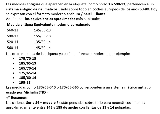 cadenas ruedas coche