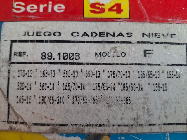 cadenas ruedas coche