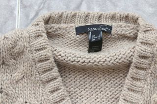 Jersey marrón manga corta mujer