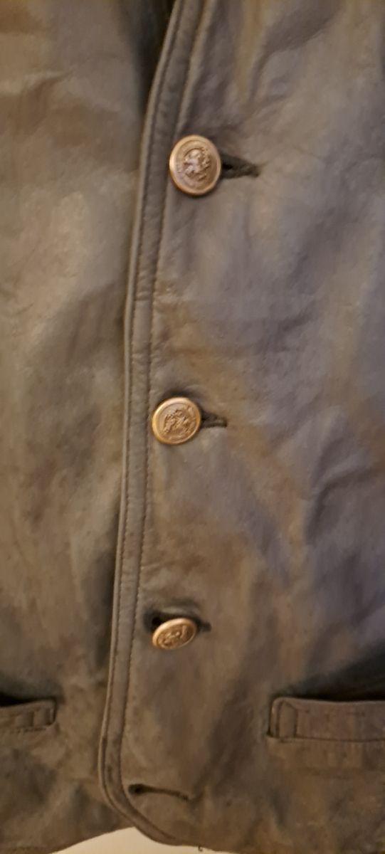 Chaleco de piel auténtica L-XL