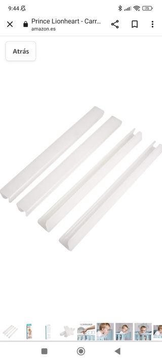 Protectores barrera cuna/cama nuevos.