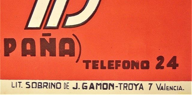 Manifesto pubblicitario antico 1930