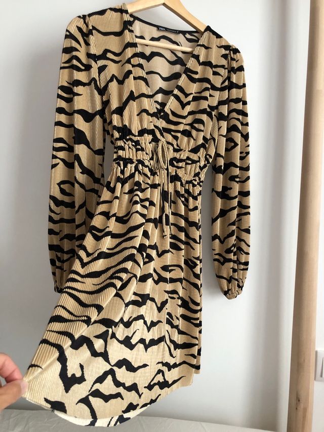 Vestido Zara leopardo talla S