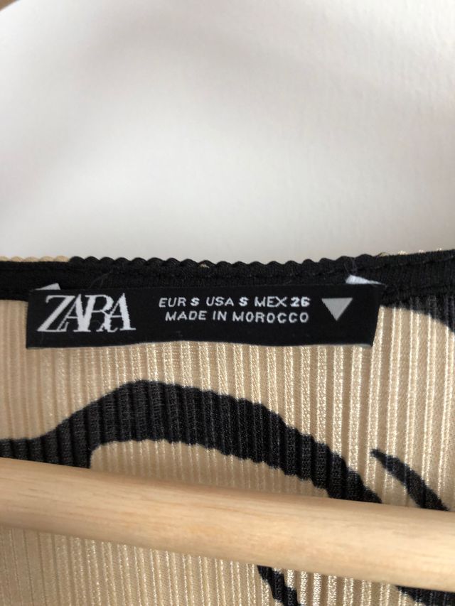 Vestido Zara leopardo talla S