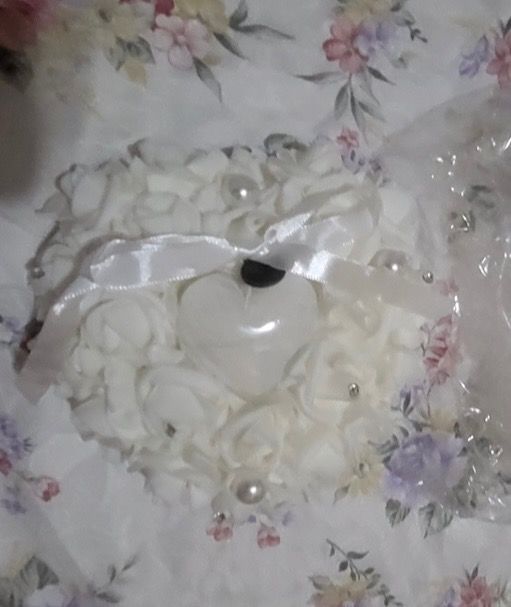 Corazón para alianzas boda. Sin estrenar.