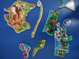 Puzzle magnético del mundo