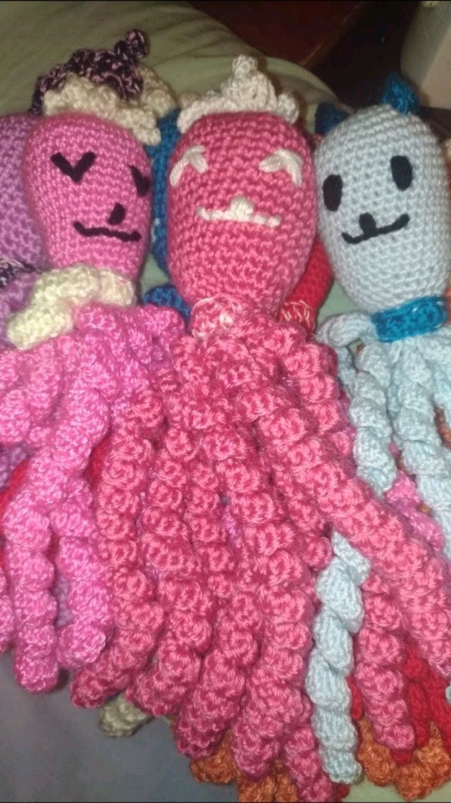 pulpo de ganchillo nuevos