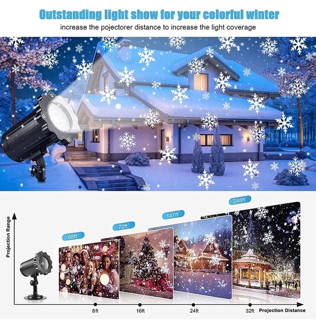 Proyector de copos de nieve NUEVO
