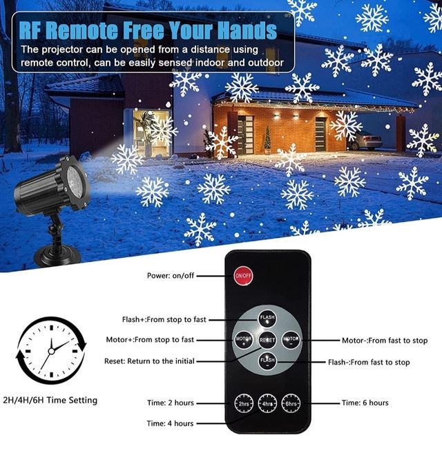 Proyector de copos de nieve NUEVO