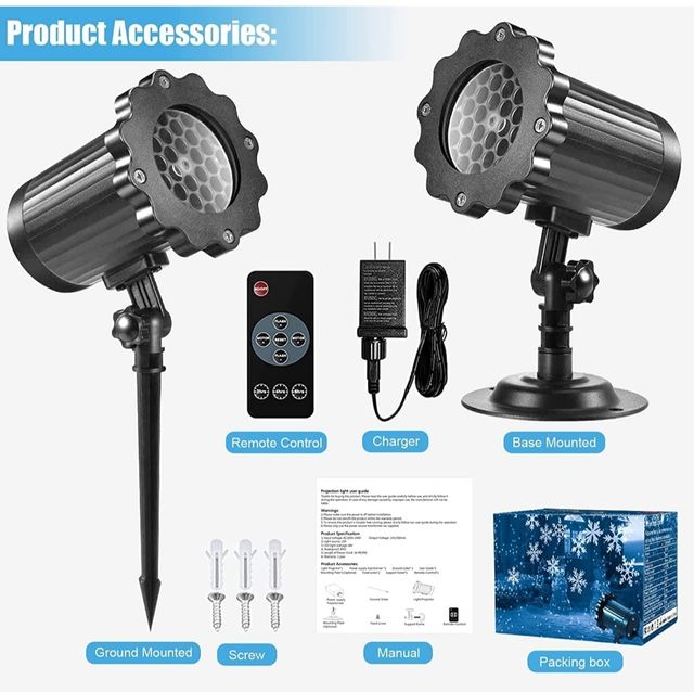 Proyector de copos de nieve NUEVO