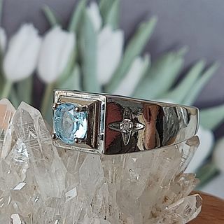 Anillos de topacio para hombre