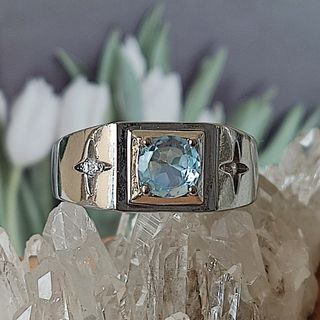 Anillos de topacio para hombre