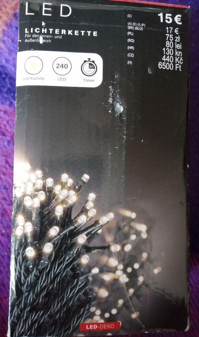 Guirnalda luminosa LED. 240 LEDS. Nueva