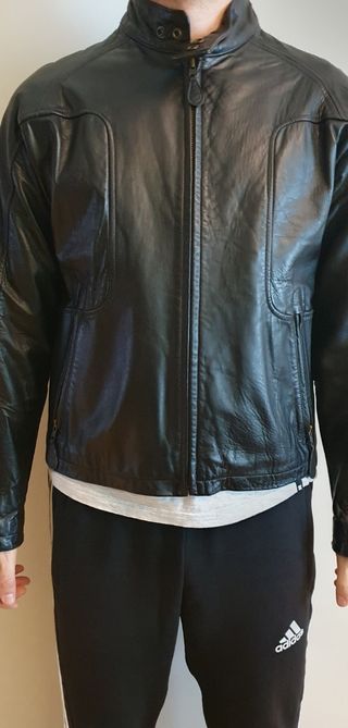 Cazadora de cuero quicksilver