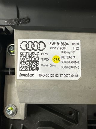 Pantalla multifuncion Audi A5 ref.8W1919604