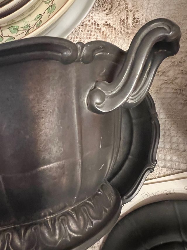 Zuppiera antica 1940 in peltro