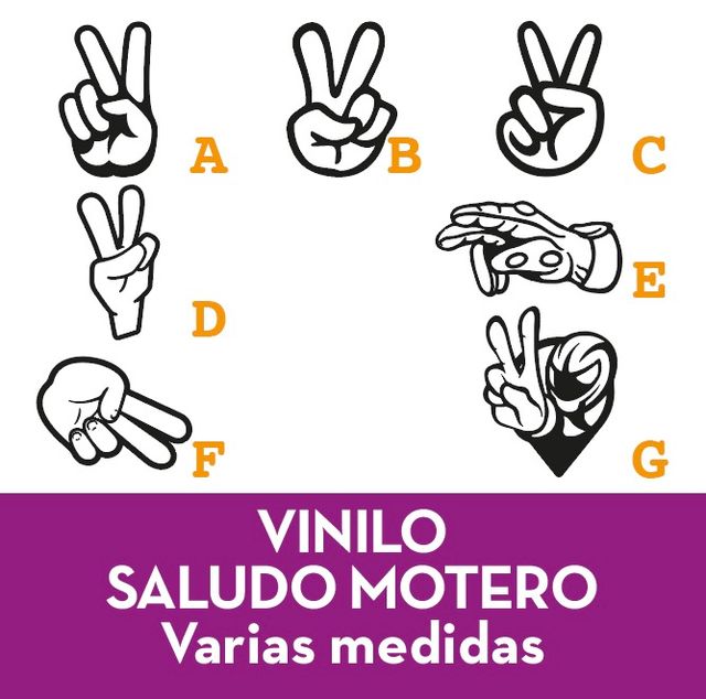 Vinilo Saludo Motero