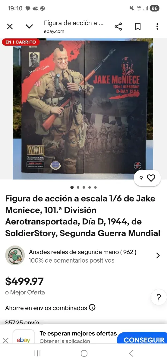 FIGURA 1/6 TOY SOLDIER  PARACAIDISTA JACK MCNIECE