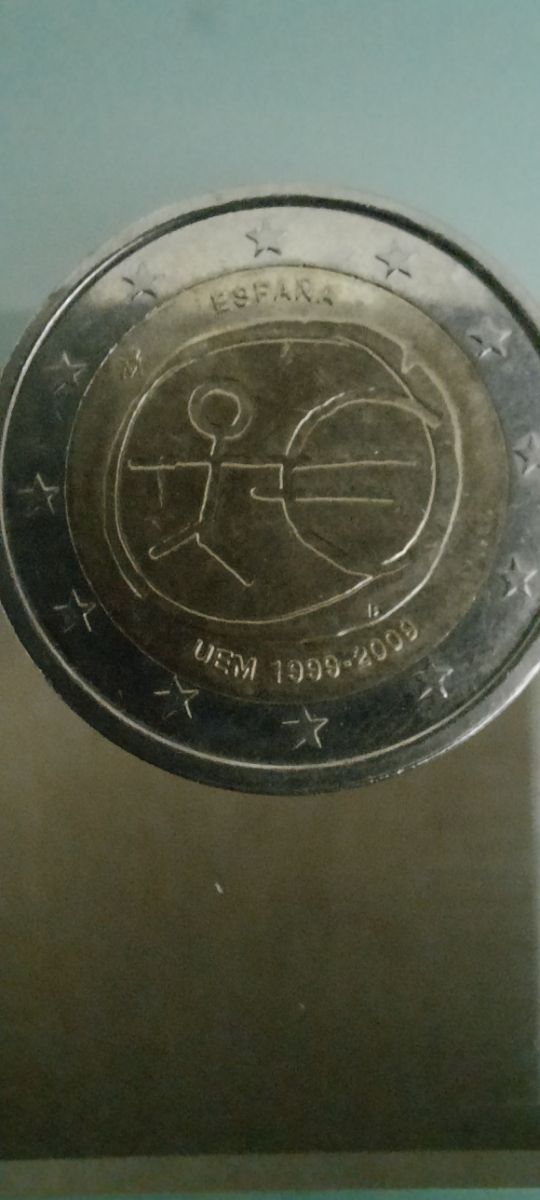 Moneda 2€ conmemorativa 10 años UEM
