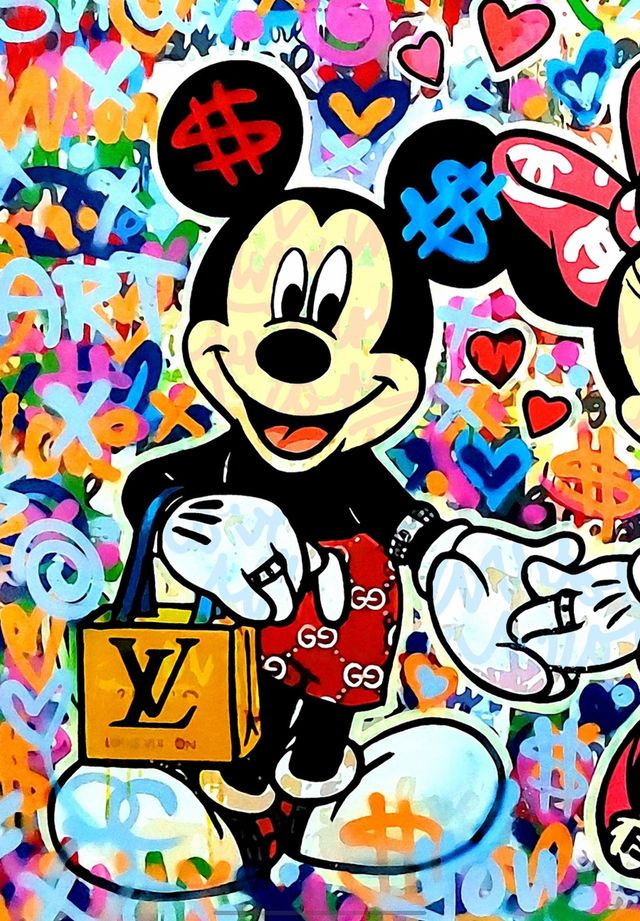 pittura - Topolino e Minnie